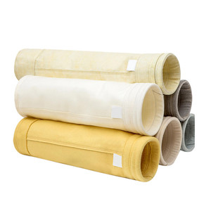 एयर फिल्टर के लिए 550g / M2 उच्च तापमान PTFE धूल कलेक्टर फिल्टर बैग